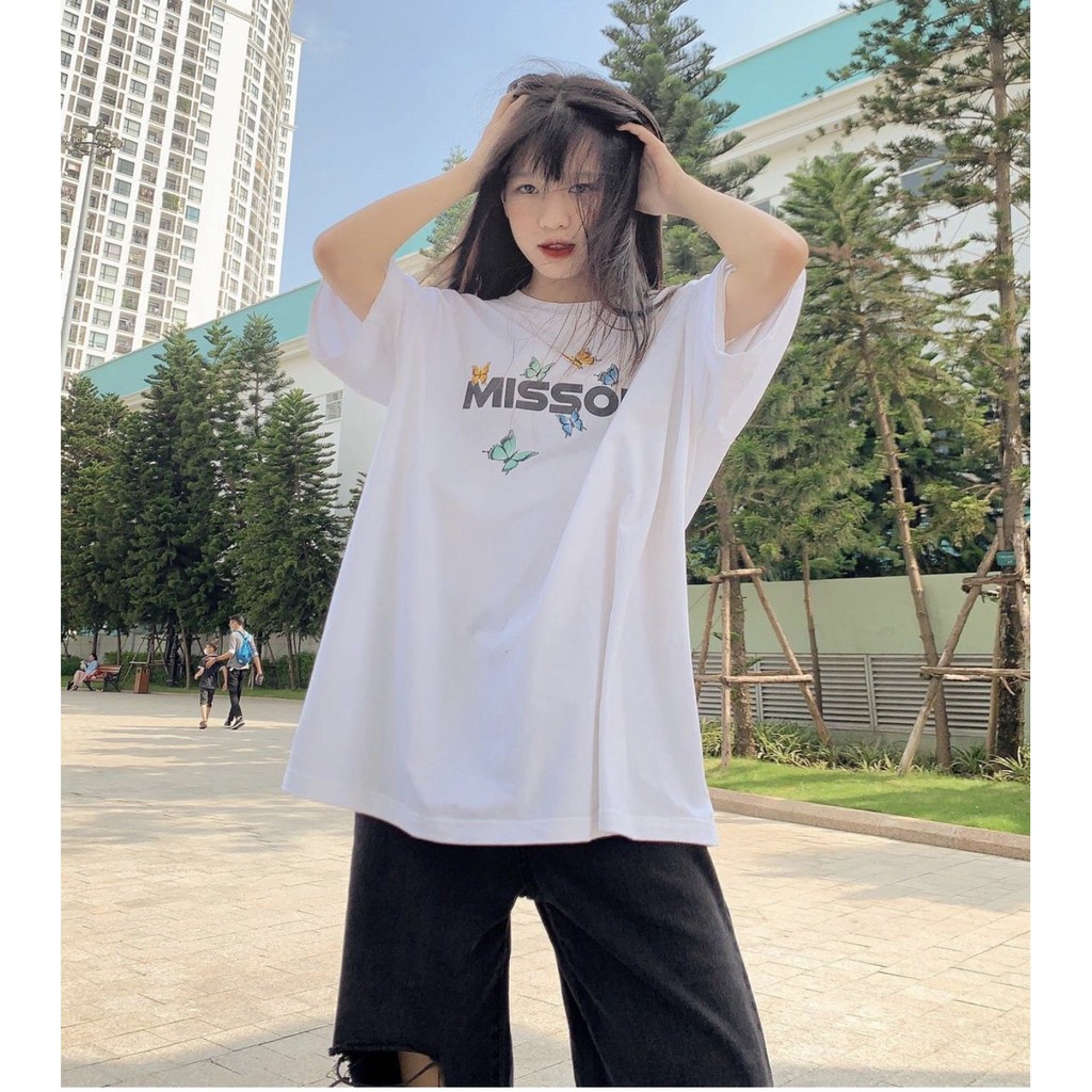 Áo Thun MISS.OUT. BƯỚM Ulzzang Unisex 1hitshop | BigBuy360 - bigbuy360.vn