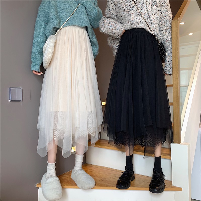 Chân váy lưới ulzzang | BigBuy360 - bigbuy360.vn