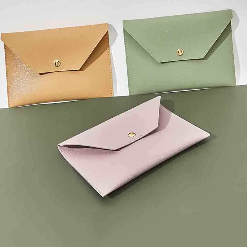 Túi Da Đựng Cọ Trang Điểm Son Môi Hai Mặt Sức Chứa Lớn