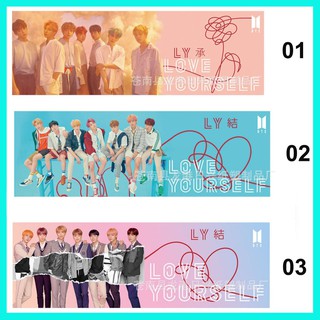 3 Mẫu Banner Vải Bts Love Yourself ( 45 X 15 Cm)
