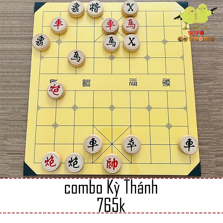 Bộ cờ tướng gỗ sồi cao cấp Kỳ Thánh Lý Lai Quần - tặng kèm bàn cờ tướng siêu đẹp