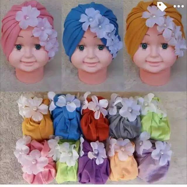 Set 5 Khăn Turban Cài Tóc Cho Bé 0-3 Tuổi