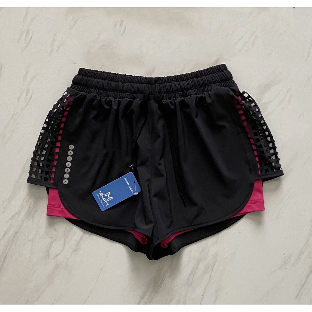 HÀNG CAO CẤP -  Quần đùi 2 lớp đi bơi đi biển, quần tập gym Minatex  - Hàng Cao Cấp | BigBuy360 - bigbuy360.vn