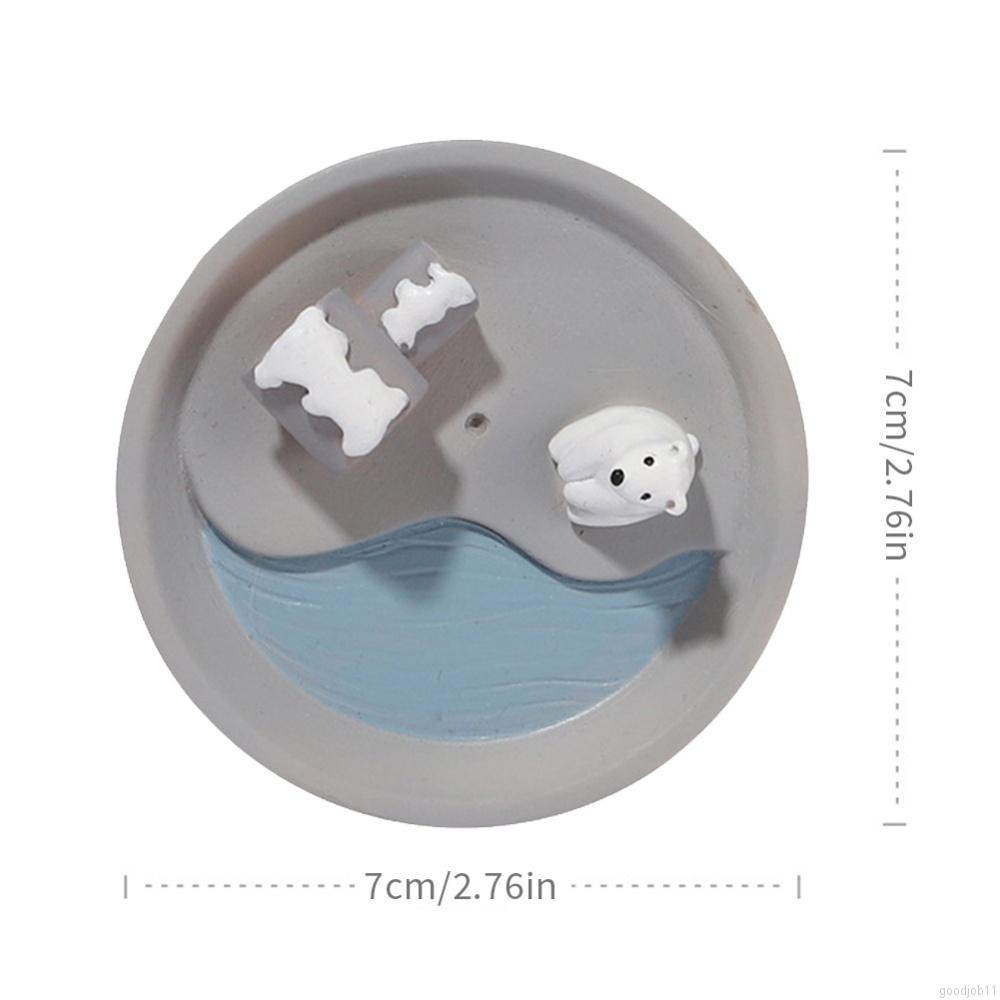 Khay cắm nhang hình động vật hoạt hình bằng nhựa resin dễ thương