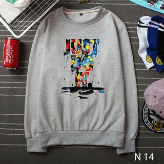 Áo sweater nam nữ just do it xám cao cấp