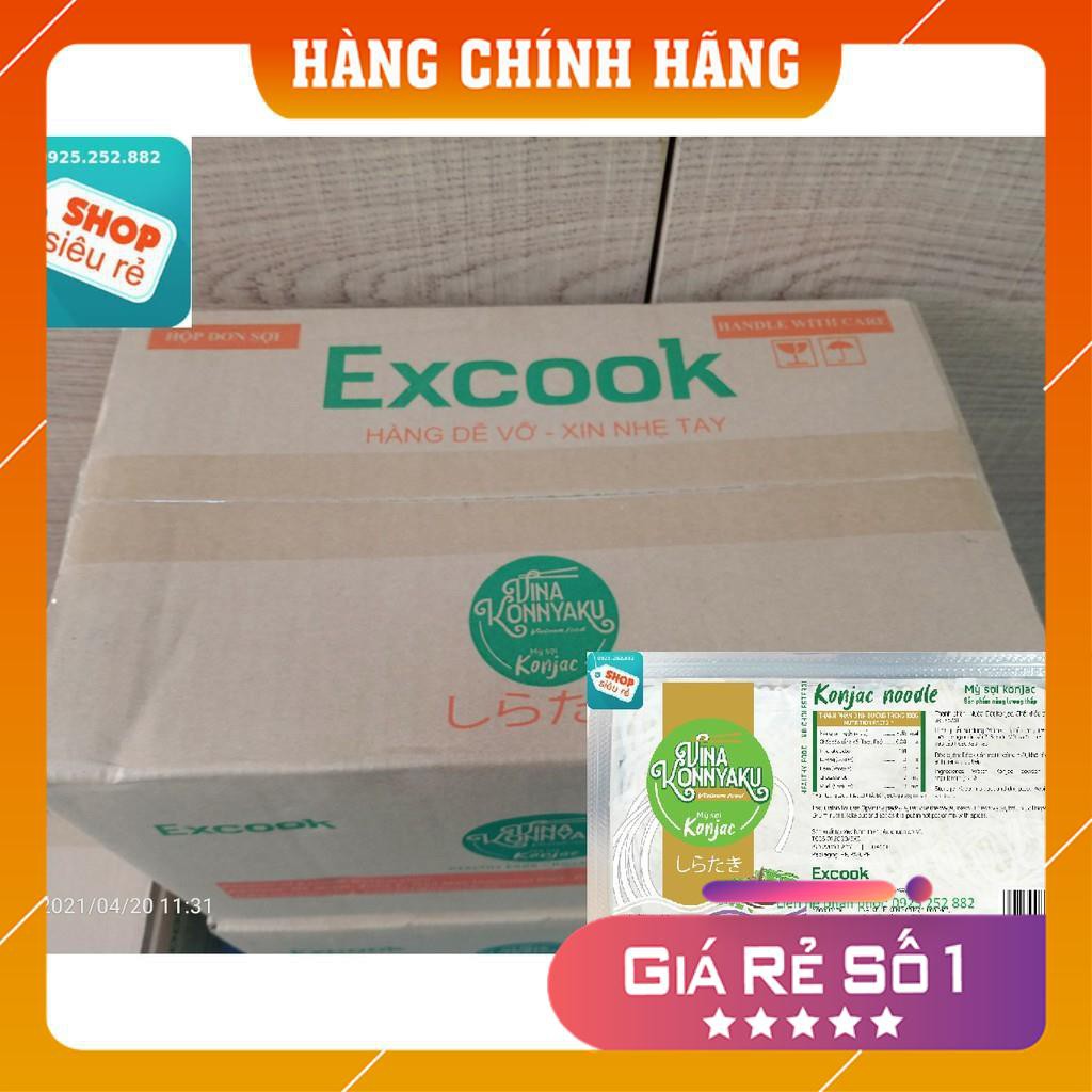 Mỳ sợi Konjac / Mỳ sợi Nưa -  Thùng 24 hộp đơn sợi 150g - Không đường, không đạm, không cholesterol - giảm béo
