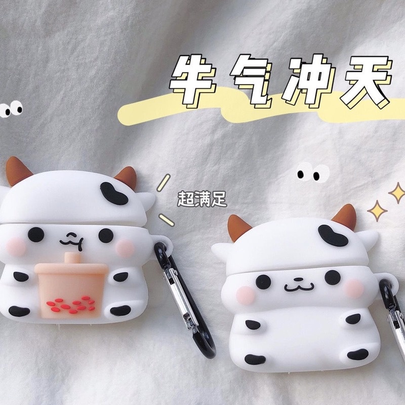 Vỏ Bảo Vệ Hộp Sạc Tai Nghe Remax TWS-10 Mềm Họa Tiết Hoạt Hình Động Vật Dễ Thương Sáng Tạo