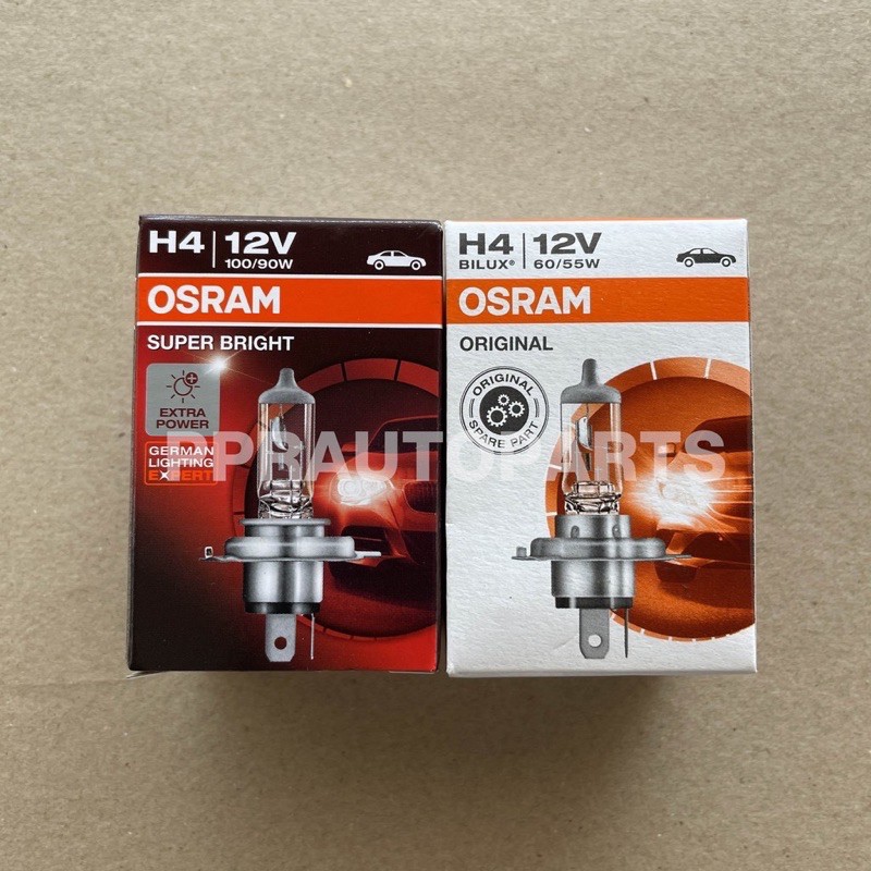 Bóng đèn pha ô tô H4 12V Osram 1 H4 Có thể chọn Watts