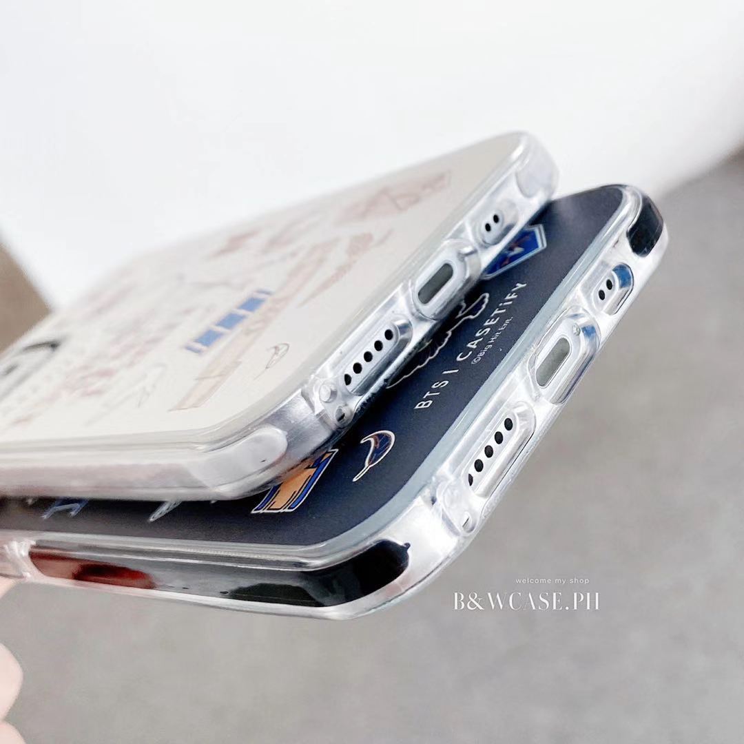 Ốp điện thoại dẻo trong suốt họa tiết thời trang BTS Hàn Quốc cho iPhone 12 11 Pro Max X XS MAX XR SE2 6 6s 7 8 Plus