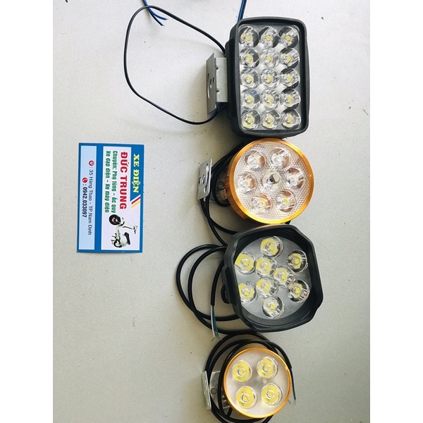 Đèn LED trợ sáng lắp ngoài xe điện, xe máy
