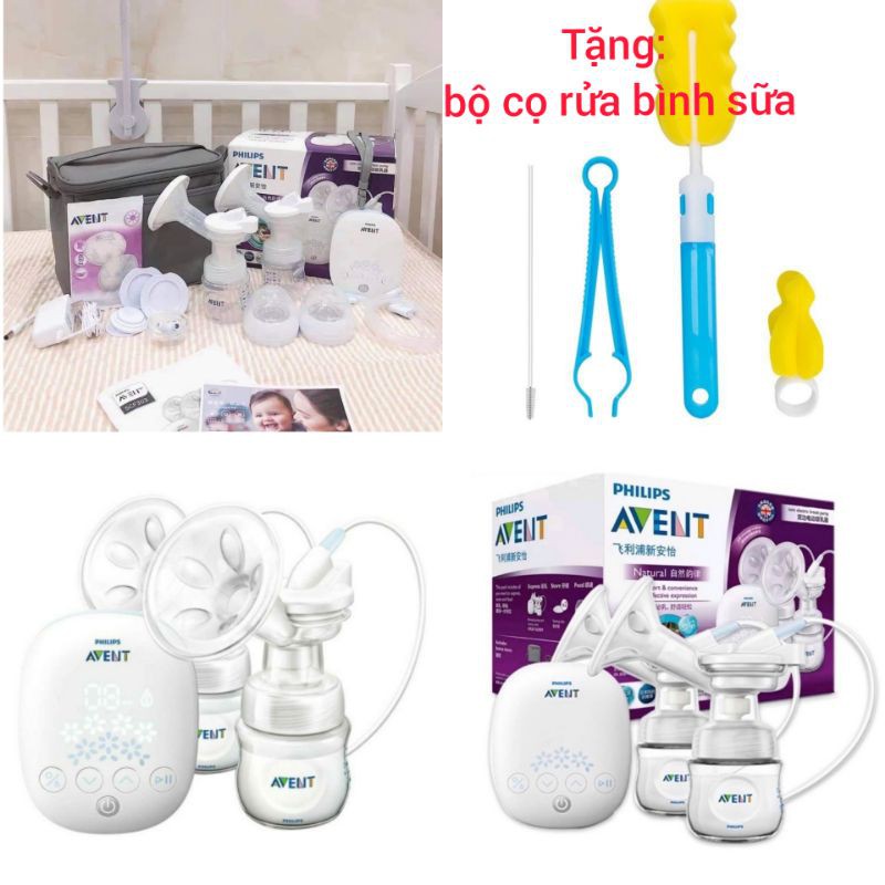 Máy hút sữa Philips Avent SCF303 (HÀNG CHÍNH HÃNG) tặng máy hâm sữa, máy tiệt trùng bình sữa