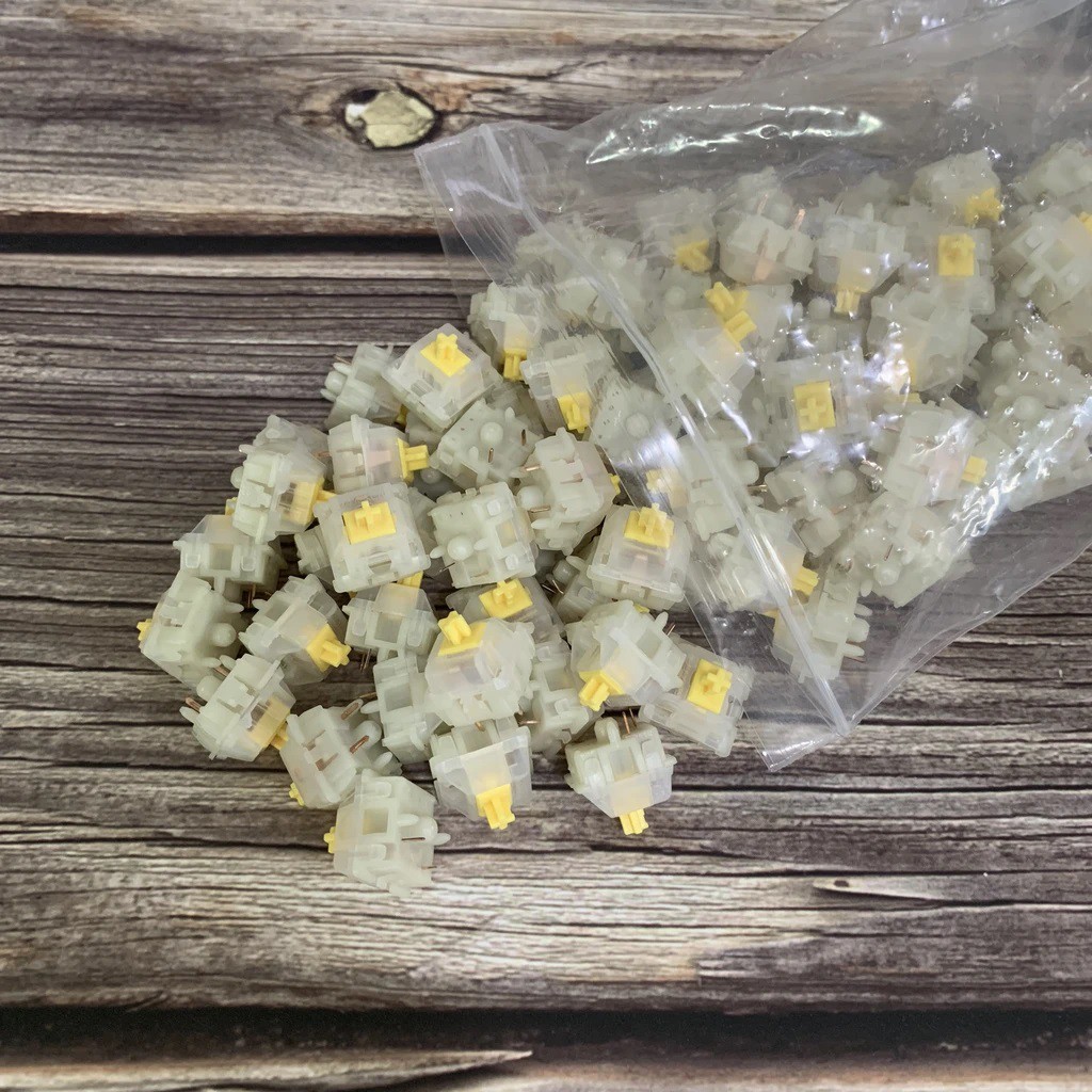 Switch Gateron Milky Yellow Gateron Milky Black Milky Red cho bàn phím cơ