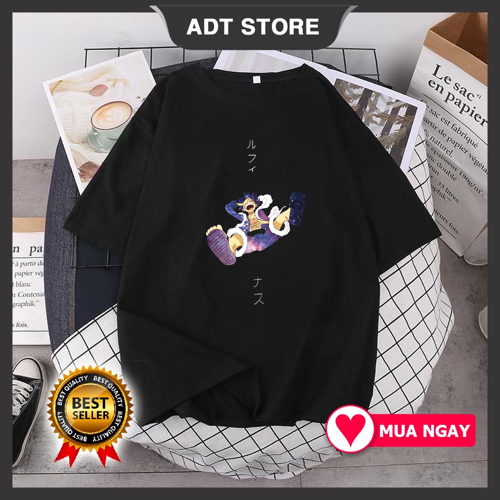 Áo Phông Đen Anime Luffy Gear 5 One Piece phong cách Galaxy độc đẹp giá rẻ siêu HOT bán chạy
