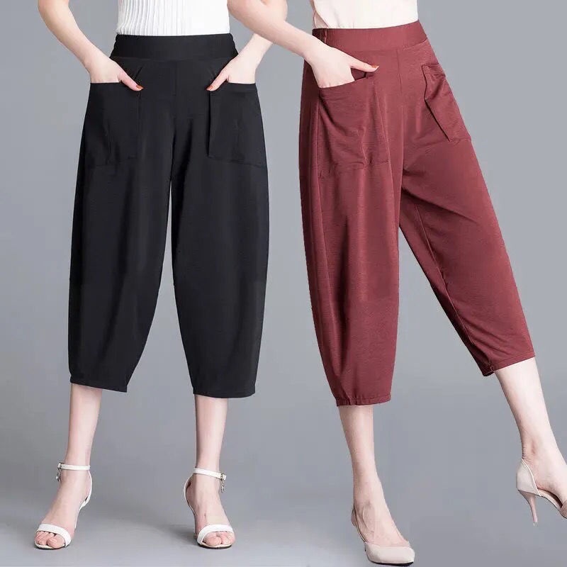 Quần HAREM Lưng Cao Kiểu Dáng Hàn Quốc Mới