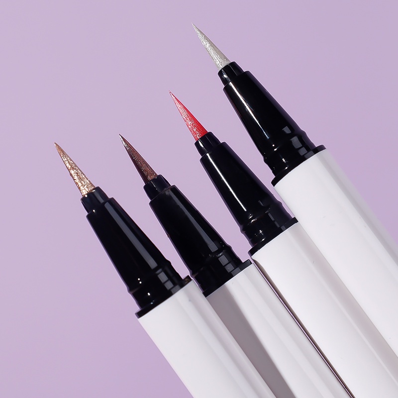 Phấn Mắt Dạng Lỏng Ánh Nhũ Lấp Lánh / Bút Kẻ Mắt Dạng Lỏng Màu Trắng Ngọc Trai / Kim Cương Sáng Bóng