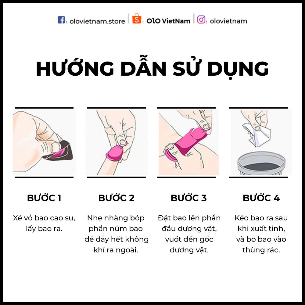 Bao cao su OLO dầu Ấn Độ vàng siêu mỏng 0.01mm kéo dài thời gian