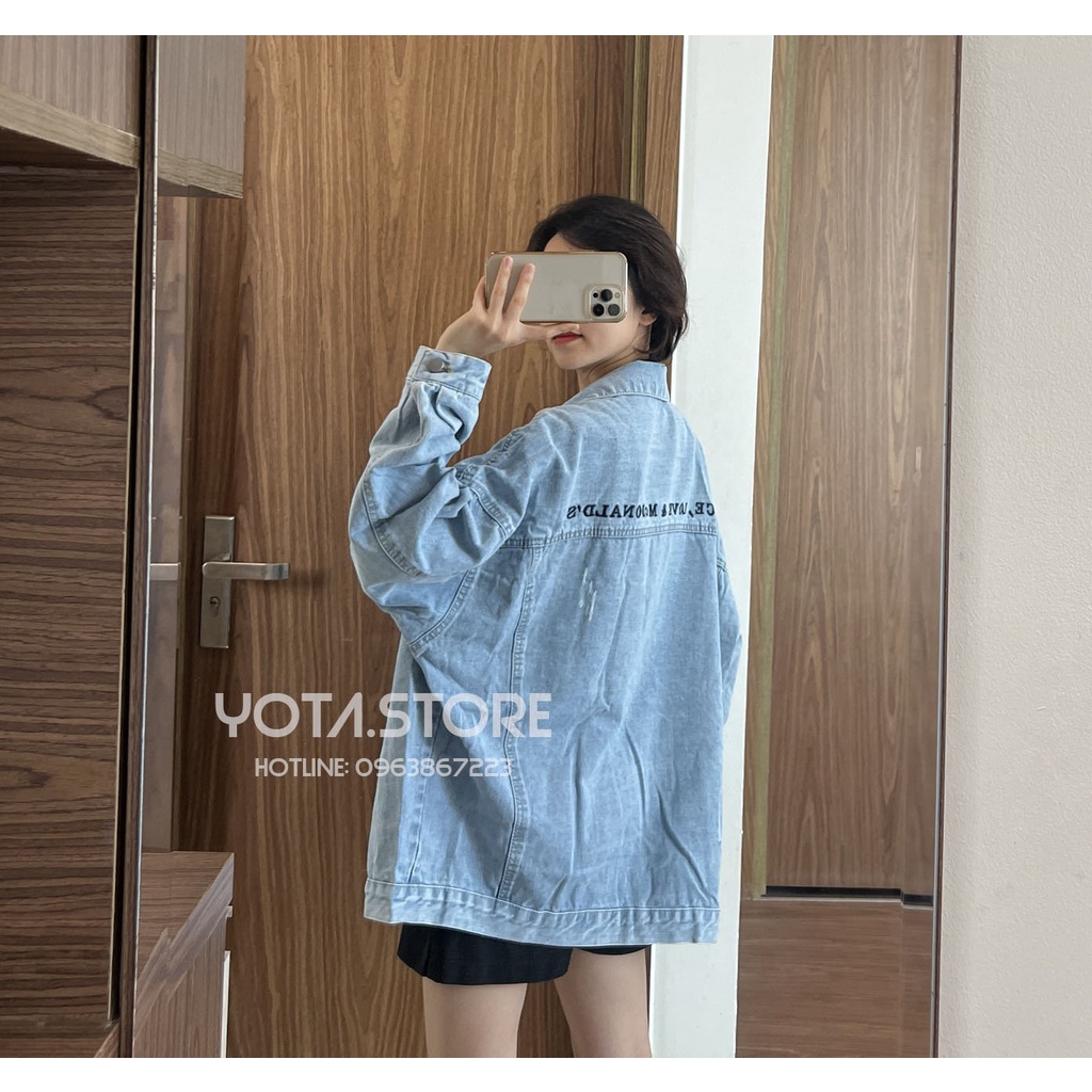Áo khoác jeans form rộng - KB05