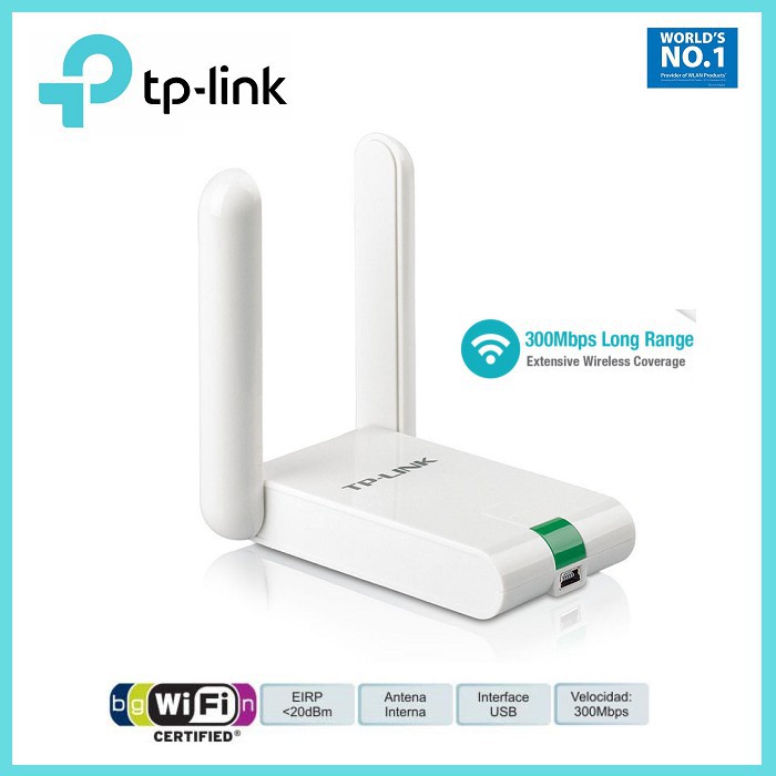 Bộ Thu Wifi 2 Râu 300Mbps TP-Link TL-WN822N - USB Thu Wifi Tốc Độ Cao - Hàng Chính Hãng