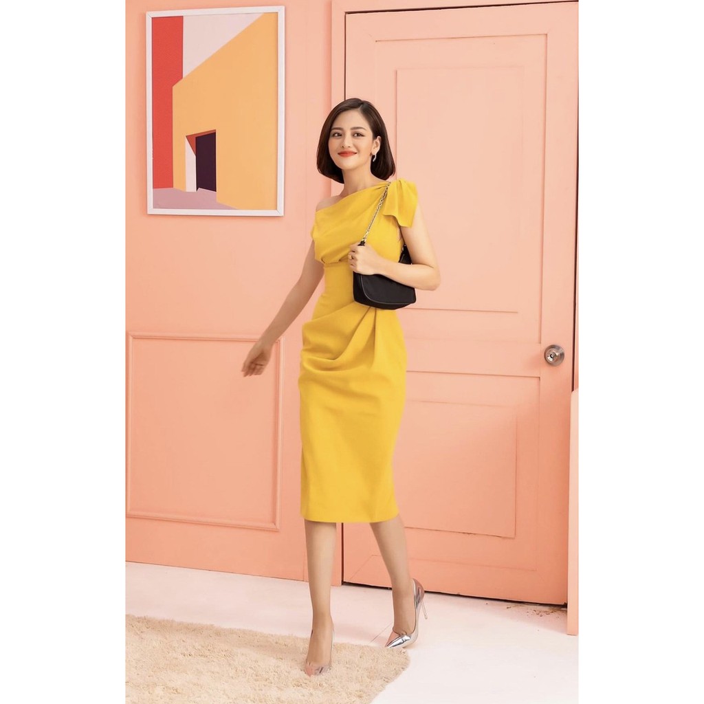 Đầm body dự tiệc thiết kế lệch vai cao cấp sang trọng - CAT BOUTIQUE - BD04