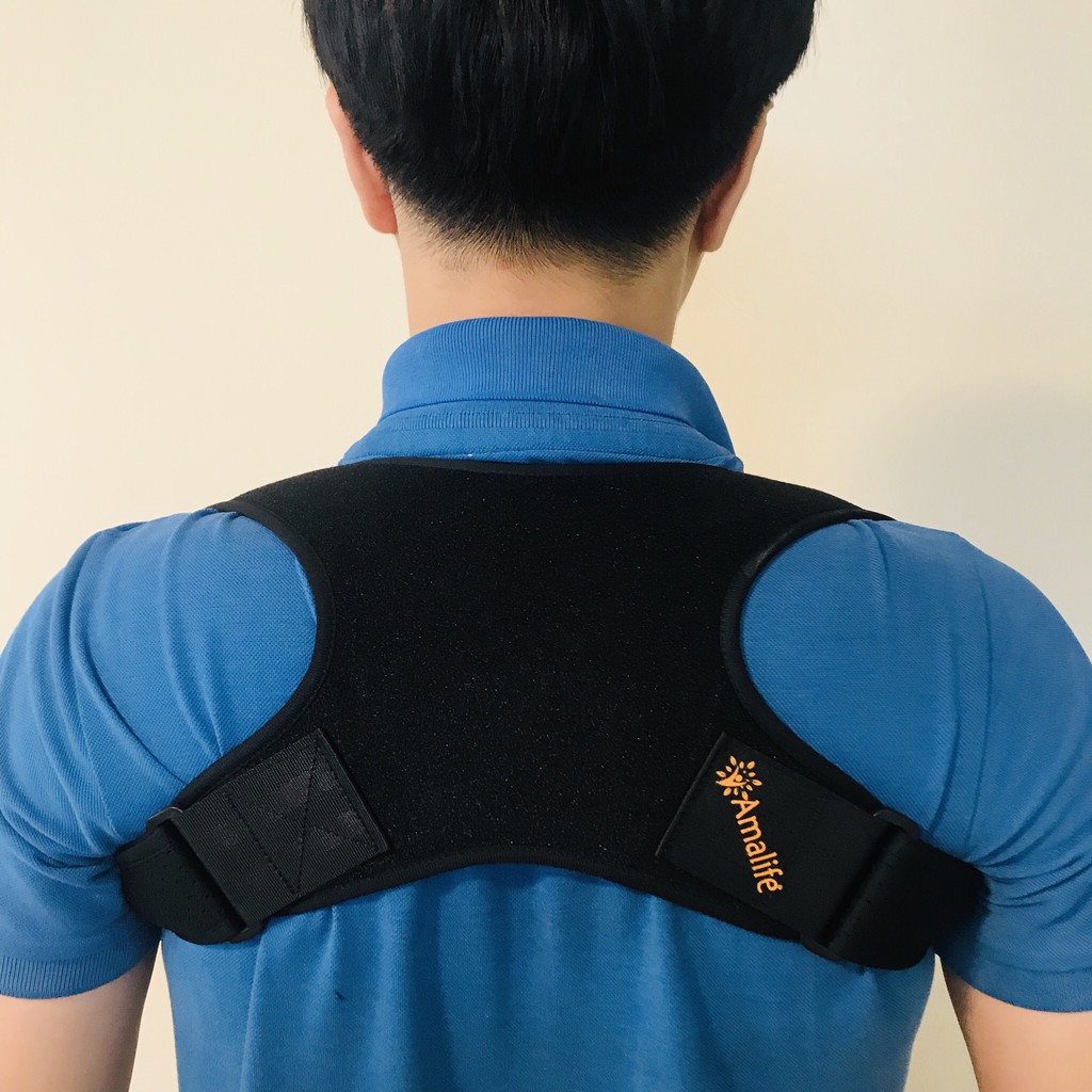 Đai Chống Gù Lưng Cao Cấp Chính Hãng Amalife Ama03 - Tặng Kèm 2 Miếng Đệm Lót Cao Cấp Chính Hãng