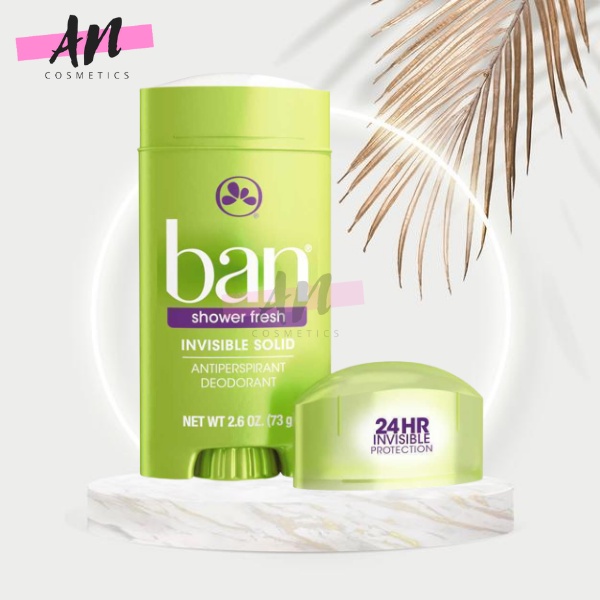 Lăn nách nữ BAN Invisible Solid Antiperspirant Deodorant 73g Lăn khử mùi ngăn mồ hôi dạng sáp