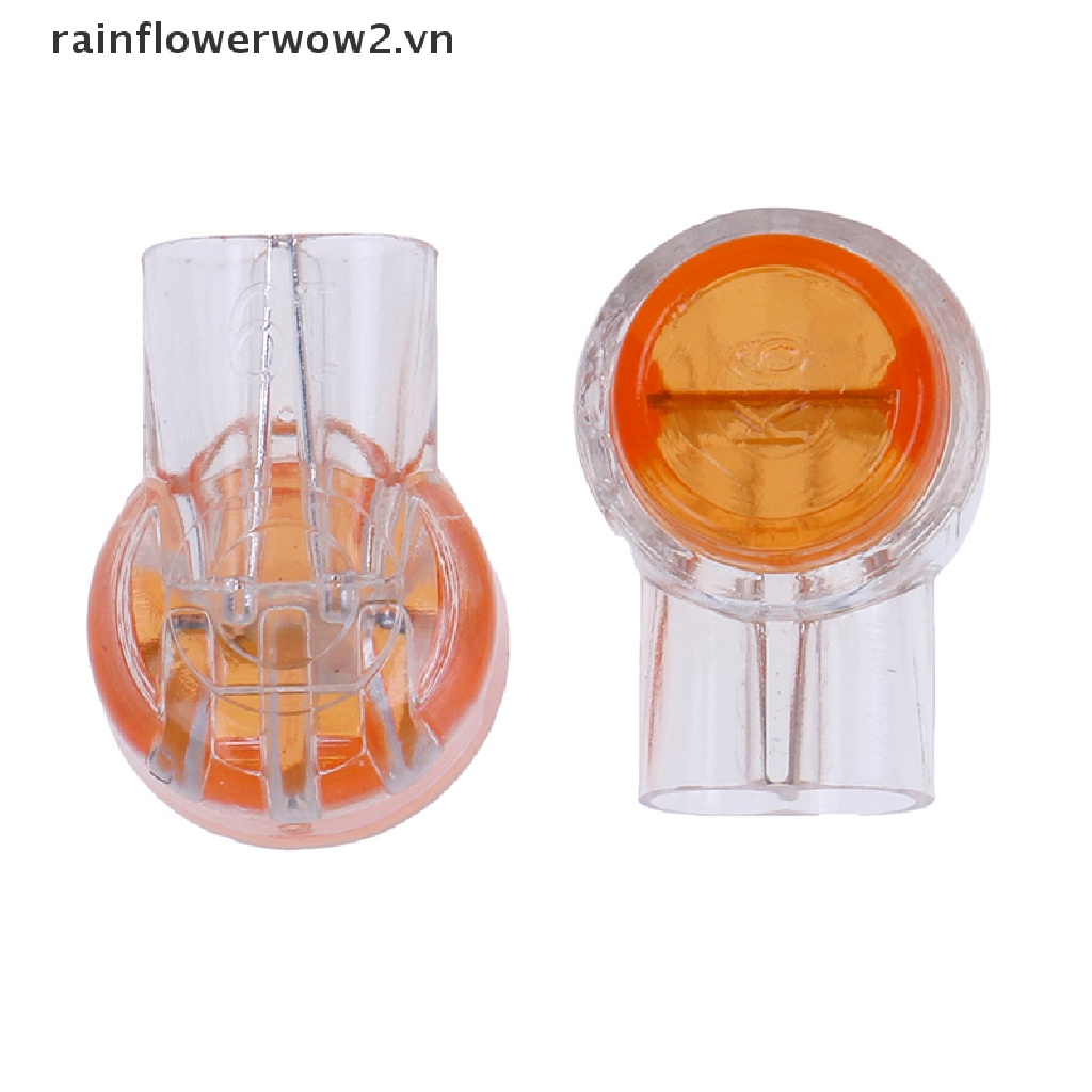 Set 200 Đầu Nối Dây Điện 2 Cổng Bằng Nhựa K1 Màu Cam Chuyên Dụng
