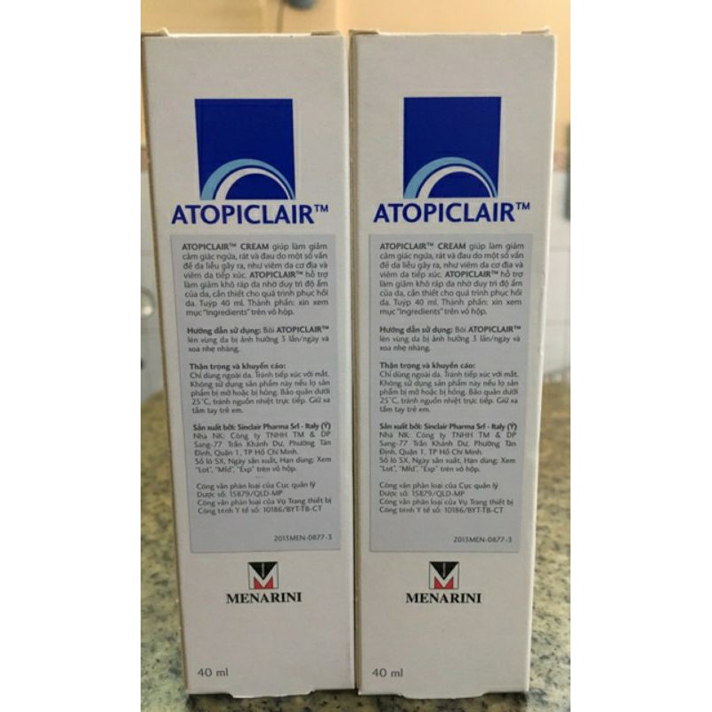 ✅[Chính Hãng]Kem Bôi Ngoài Da ATOPICLAIR