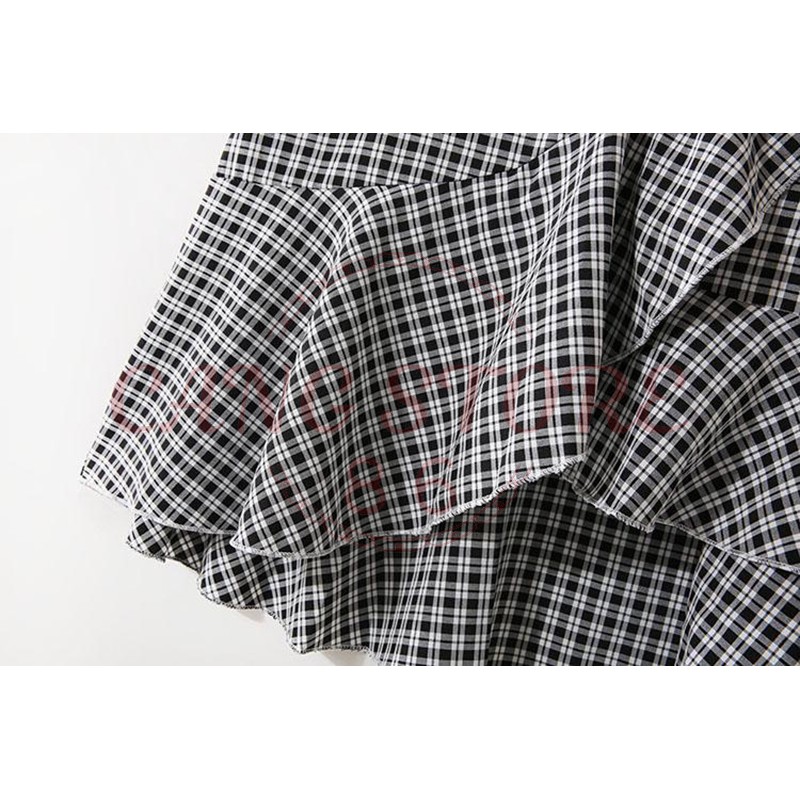 Chân váy đuôi cá kẻ sọc caro - Chân váy dài eo thun đằng sau - Chân váy dài ulzzang (Hàng Quảng Châu) | BigBuy360 - bigbuy360.vn