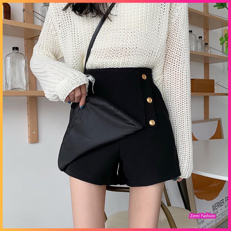Quần giả váy cạp cao khuy lệch Ulzzang | BigBuy360 - bigbuy360.vn