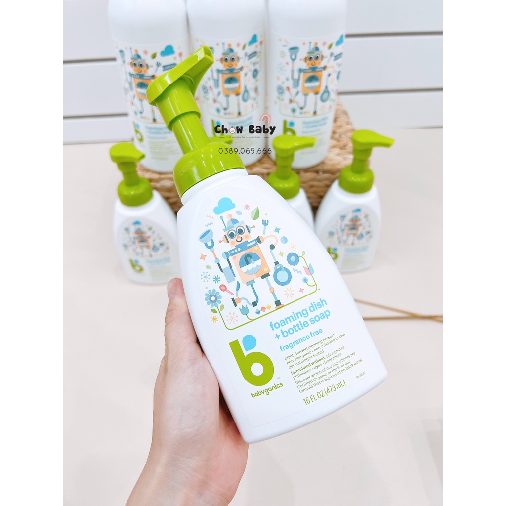Nước rửa bình hữu cơ Babyganics Mỹ