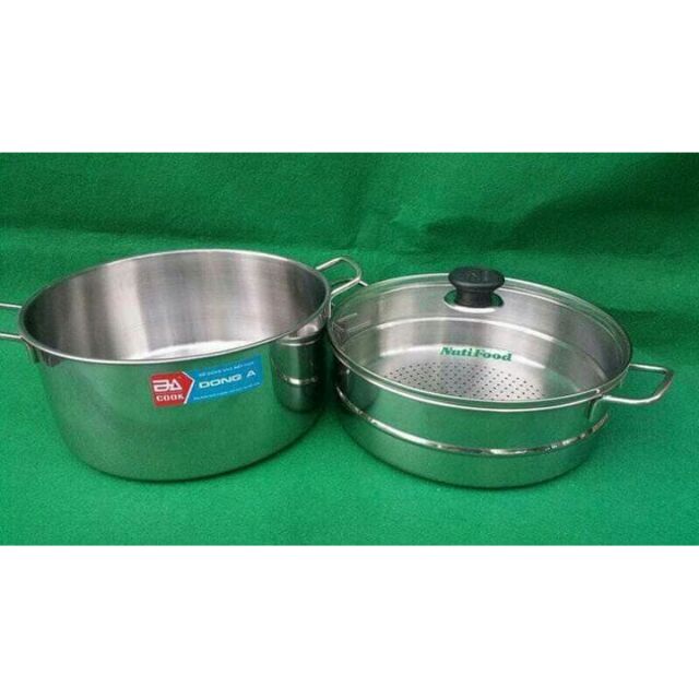 Xửng hấp 28cm inox hàng đông á khuyến mại nuti food