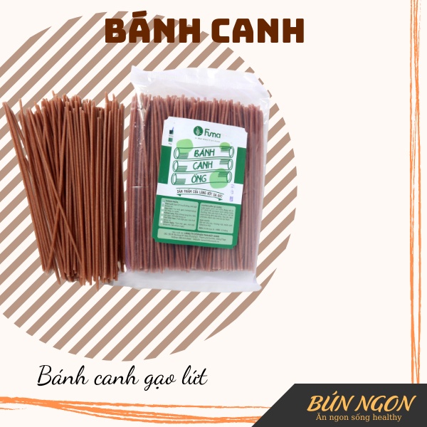 Bánh canh ống gạo lứt, bánh canh ống ngũ sắc 500g