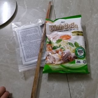 (BG) Bộ dụng cụ làm bánh cuốn tại nhà kèm bột mix sẵn (400g)