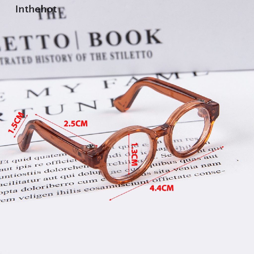 Mắt Kính mini 4.5cm Dễ Thương Cho Búp Bê Tỉ Lệ 1 / 6 1 / 8