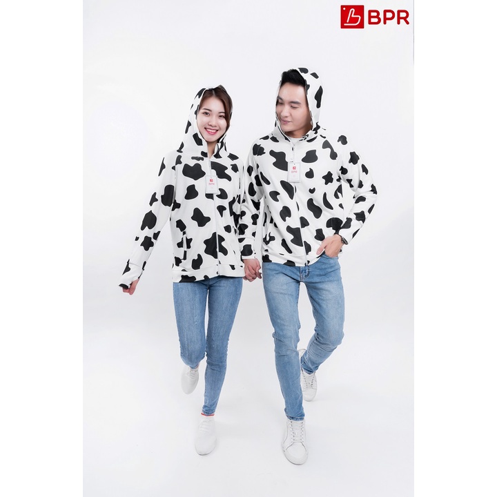 Áo khoác chống nắng bò sữa chất vải Umi Hàn cao cấp co giãn thoải mái cho nam, nữ, mặc đôi, nhóm AQ007