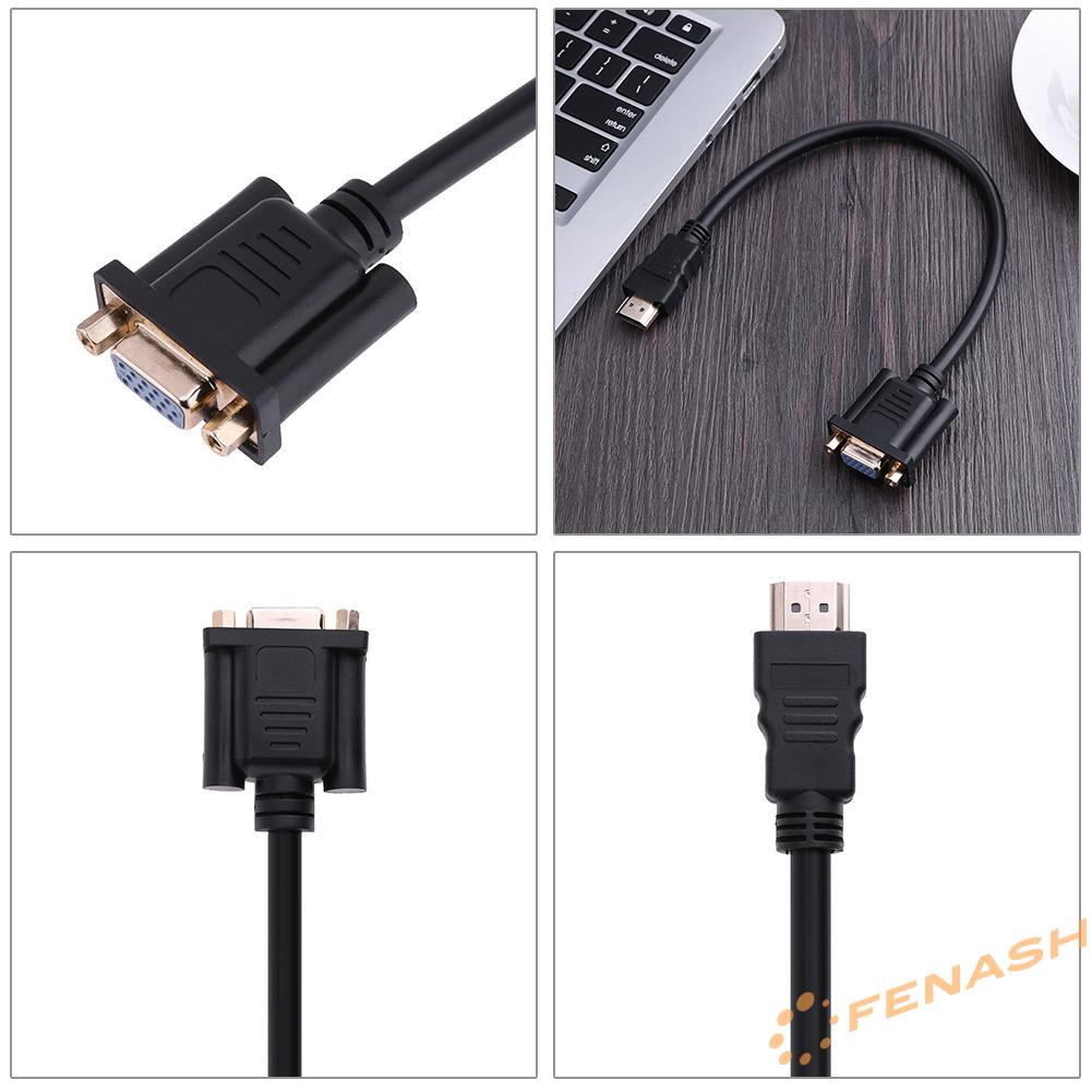 Cáp Chuyển Đổi Hdmi Đực Sang Vga D-Sub 15 Cái Cho Hdtv