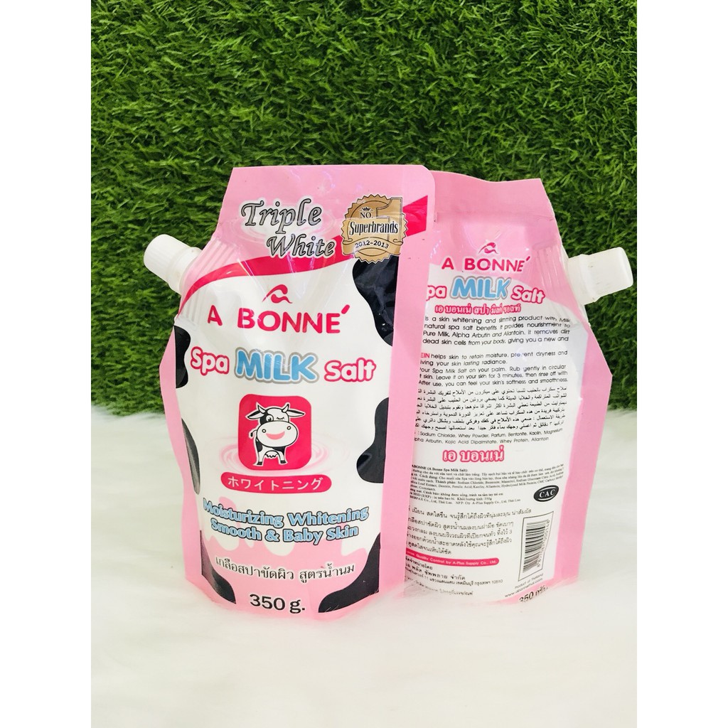 Muối Tắm Sữa Tẩy Da Chết A Bonné Spa Milk Salt 350gr (Túi)