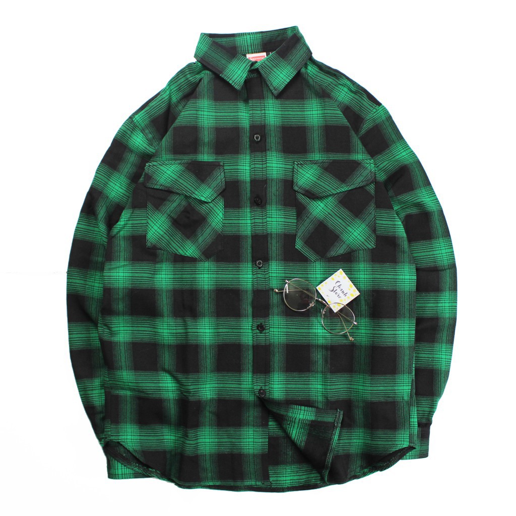 Áo Sơ Mi Dài Tay Nam Flannel Caro Chất