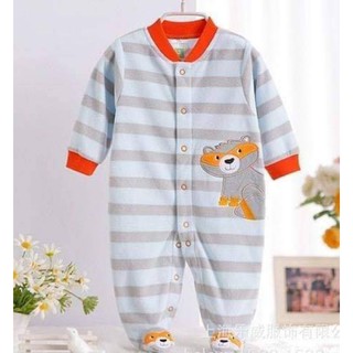 Bộ liền tất bodysuit nỉ nhung sơ sinh.