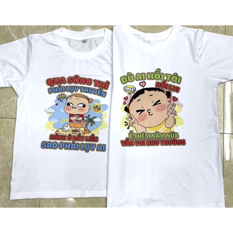 áo thun nữ  in hình dễ thương ko sợ ế