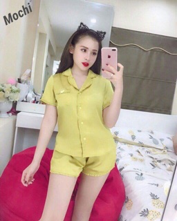 Bộ lụa bèo viền cộc