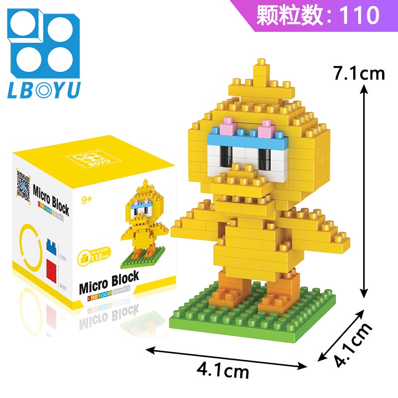 Đồ Chơi Lắp Ráp Lebowu Sesame Street Elmo Sáng Tạo Cho Trẻ Em