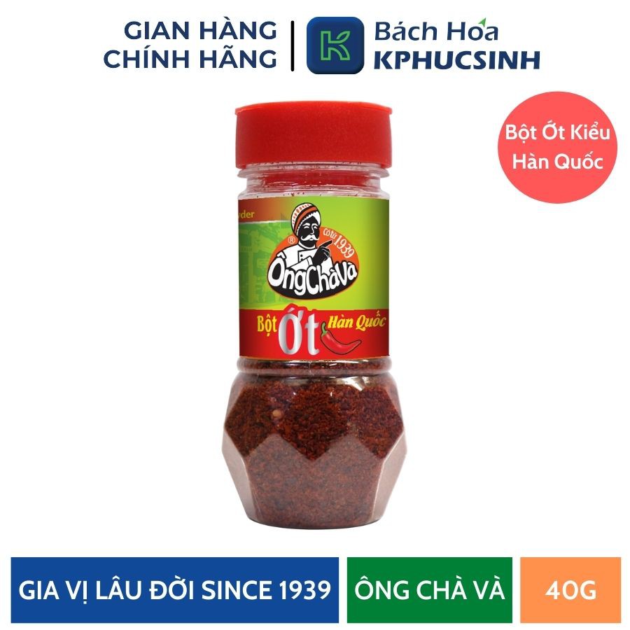 Bột ớt kiểu hàn quốc 40g KPHUCSINH - Hàng Chính Hãng