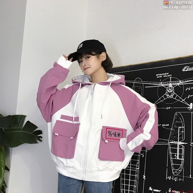 🎆𝐃𝐮̀ 𝟐 𝐋𝐨̛́𝐩🎆 Áo Khoác Dù Phối Tay Túi Hộp (Kèm Video, Hình Thật) | BigBuy360 - bigbuy360.vn