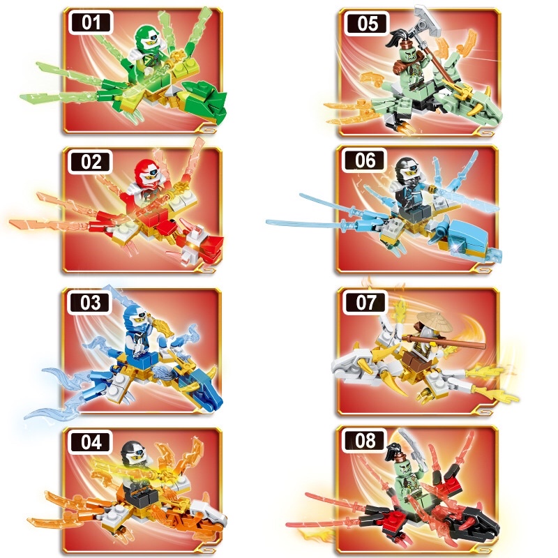 Đồ chơi lego lắp ghép NinJa mã A8107