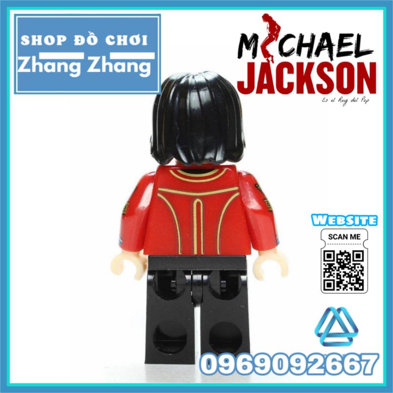 Đồ chơi xếp hình ông hoàng nhạc rock Michael Jackson ngôi sao ca nhạc Minifigures Kopf KF265