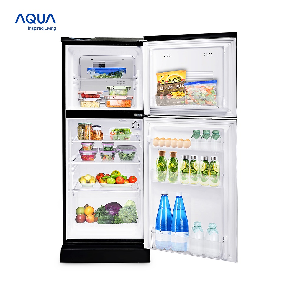 Freeship Toàn Quốc - Tủ lạnh ngăn đông trên Aqua 130 Lít AQR-T150FA