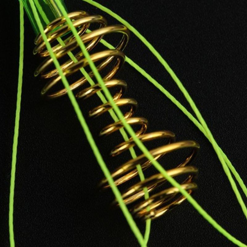 Lưỡi câu lăng xê  màu xanh lá - 1 bom 6 lưỡi