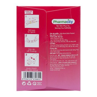 Băng cá nhân trẻ em Pharmacity (10 miếng/hộp)