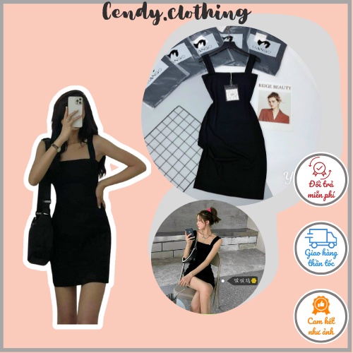 Váy Hai Dây Dáng Ngắn CendyClothing CD178